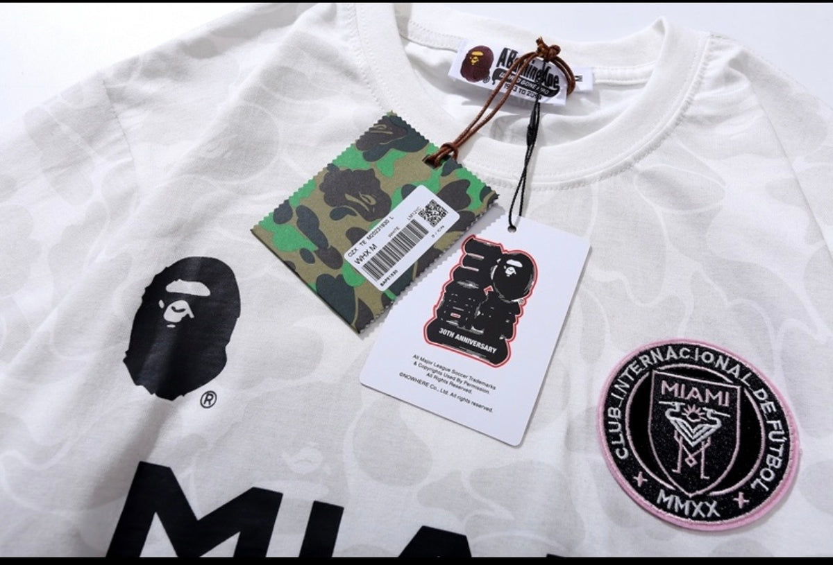 Miami BAPE 93 Pink Camo Graphic T-Shirt