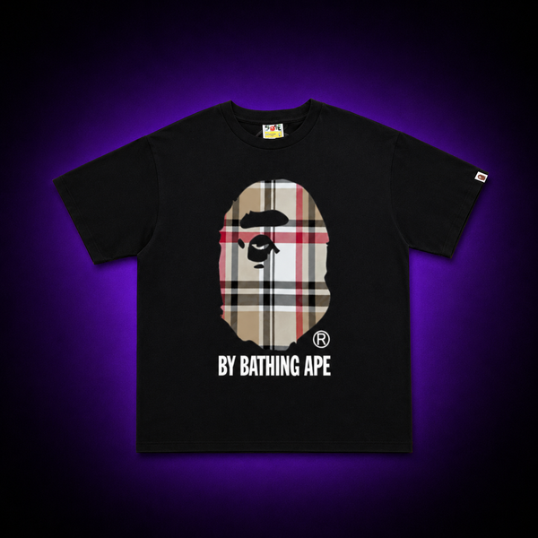 Plaid Ape Head Graphic Tee