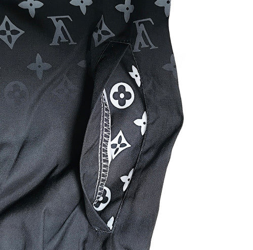 Black & White Monogram Fade Shorts