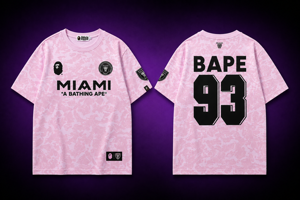 Miami BAPE 93 Pink Camo Graphic T-Shirt