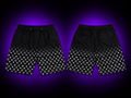 Black & White Monogram Fade Shorts