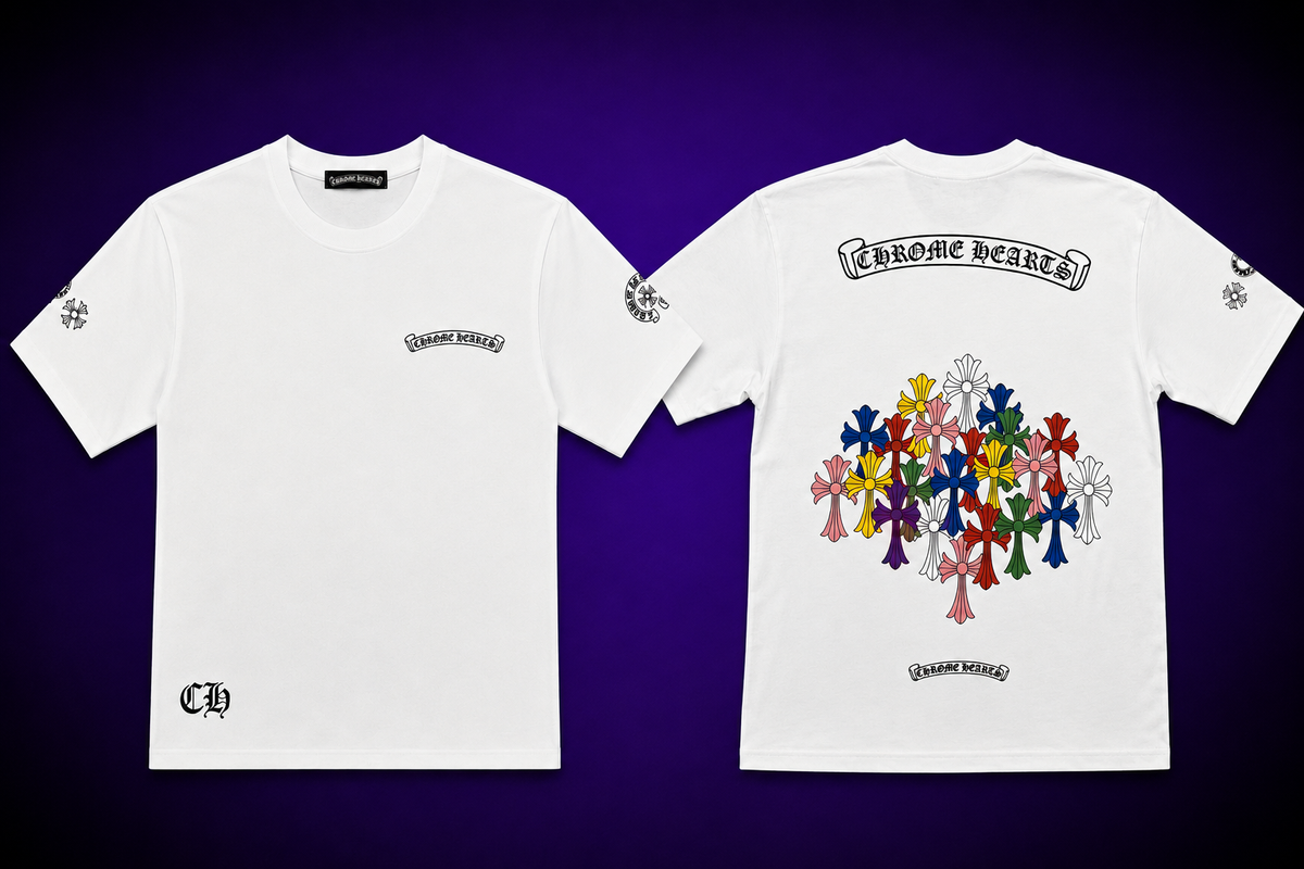 HS Chrome Heart Cross Tee